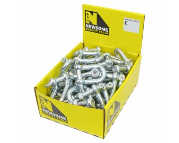 Box of 11mm Galvanised Dee Shackles