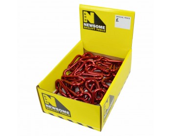 Box of 6mm Red Anodised Carbine Hooks