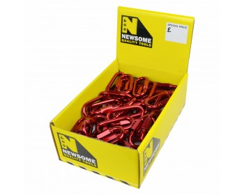 Box of 6mm Red Anodised Quick Links