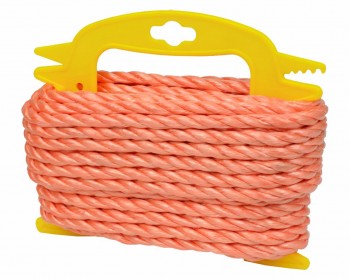 8mm x 15m Orange Polypropylene Rope