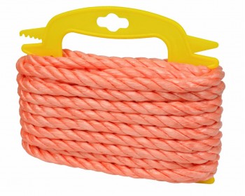 10mm x 10m Orange Polypropylene Rope
