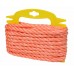 Bucket of 10mm x 10m Orange Polypropylene Rope