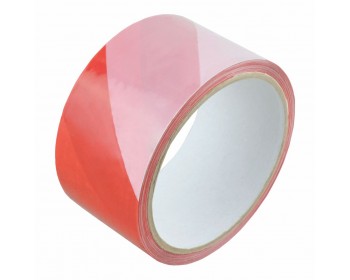 50mm x 33mm Lightweight Red And White Adhesive Hazard Tape