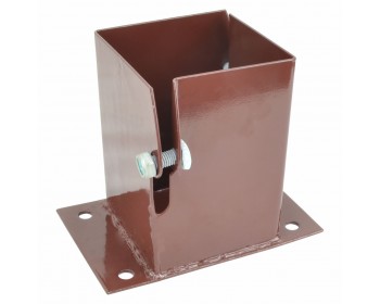 100mm x 100mm Bolt Down Fence Post Shoe (Flush Fit)